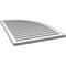 Ekena Millwork Quarter Round Top Right Surface Mount PVC Gable Vent w/ 2"W x 2"P Brickmould Sill Frame, 28"W x 40"H GVPQR28X4003SF - alternate 3